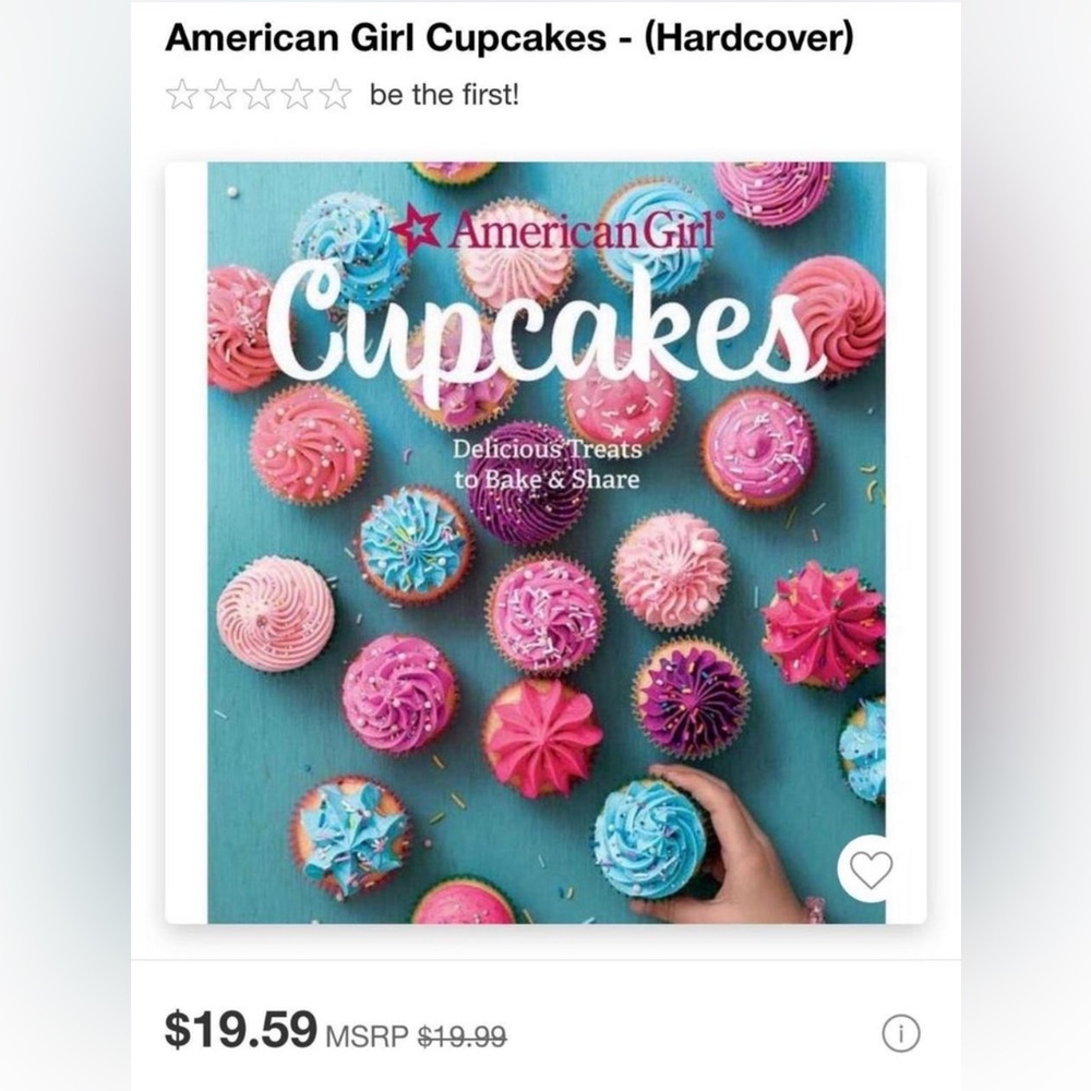 American Girl Cupcakes Hardcover Book
